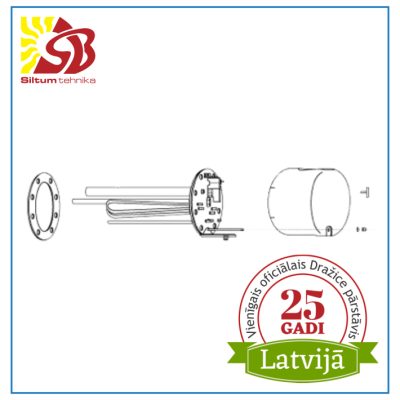 Dažādi sildelementi REU 1 – 2,5 kW